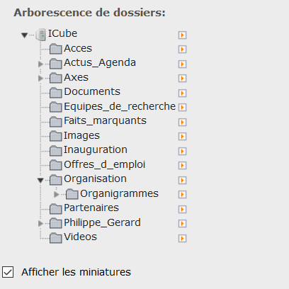 Arborescence des fichiers