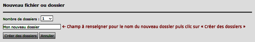 TYPO3 version 4.5 - Créer un nouveau dossier